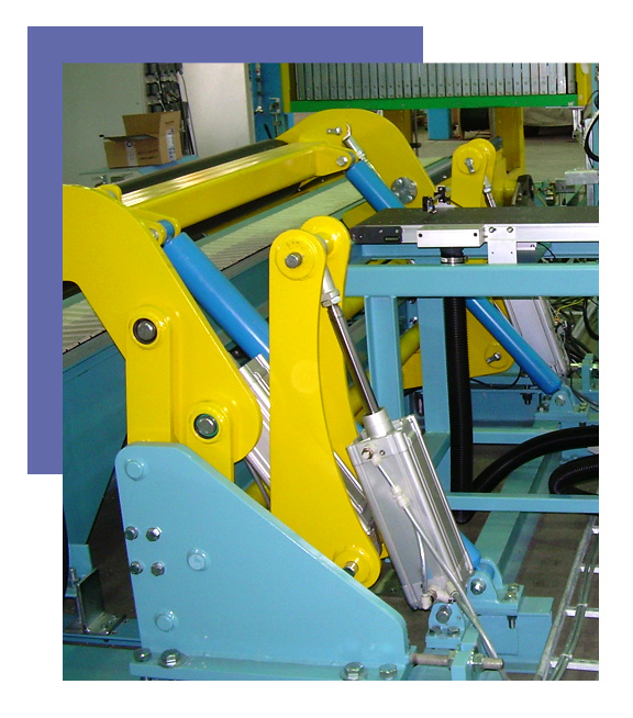 Shock absorbers in a  factory machine
