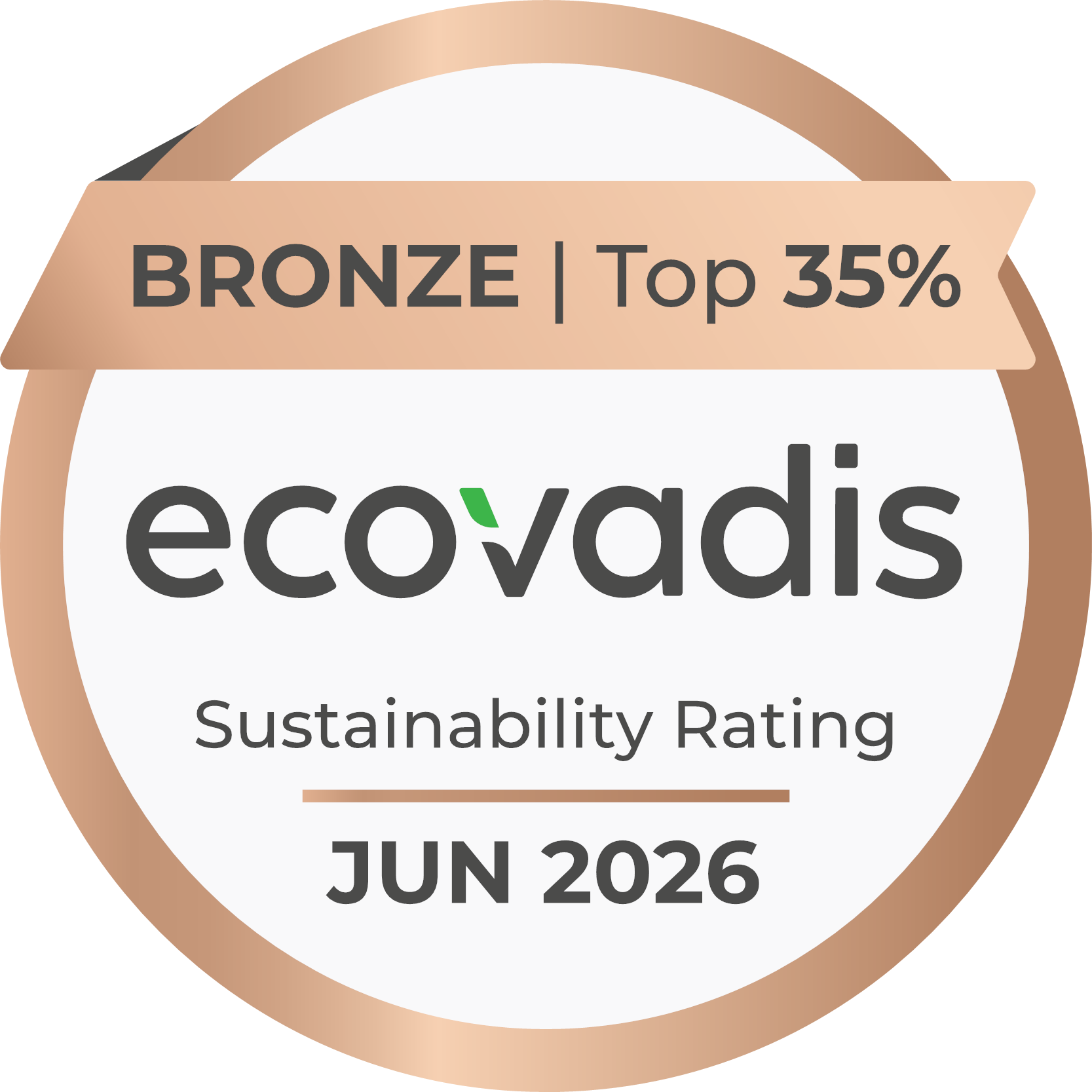 SV-SHOCKS EcoVadis Recognition Bronze Top 35%